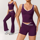 2-Piece Yoga Set High Waist Leggings Sports Bra Athletic Wear