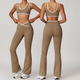 2-Piece Yoga Set High Waist Leggings Sports Bra Athletic Wear