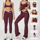 2-Piece Yoga Set High Waist Leggings Sports Bra Athletic Wear