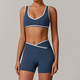 2-Piece Yoga Set High Waist Leggings Sports Bra Athletic Wear