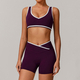 2-Piece Yoga Set High Waist Leggings Sports Bra Athletic Wear