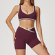 2-Piece Yoga Set High Waist Leggings Sports Bra Athletic Wear