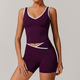 2-Piece Yoga Set High Waist Leggings Sports Bra Athletic Wear