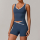 2-Piece Yoga Set High Waist Leggings Sports Bra Athletic Wear