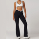 2-Piece Yoga Set High Waist Leggings Sports Bra Athletic Wear
