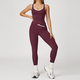 2-Piece Yoga Set High Waist Leggings Sports Bra Athletic Wear