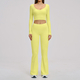 women's 2-Piece Yoga Set Long Sleeve Crop Top High Waist Leggings