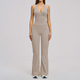 women's 2-Piece Yoga Set Long Sleeve Crop Top High Waist Leggings