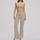 women's 2-Piece Yoga Set Long Sleeve Crop Top High Waist Leggings