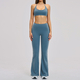 women's 2-Piece Yoga Set Long Sleeve Crop Top High Waist Leggings
