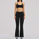 women's 2-Piece Yoga Set Long Sleeve Crop Top High Waist Leggings