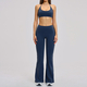 women's 2-Piece Yoga Set Long Sleeve Crop Top High Waist Leggings