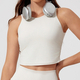 women Yoga Set High Waist Crop Top Straight Leg Pants Gym Wear