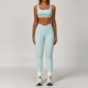 high Waisted Leggings And Sports Bra Yoga Set