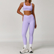 high Waisted Leggings And Sports Bra Yoga Set