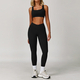 high Waisted Leggings And Sports Bra Yoga Set