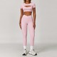 high Waisted Leggings And Sports Bra Yoga Set