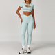 high Waisted Leggings And Sports Bra Yoga Set
