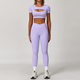 high Waisted Leggings And Sports Bra Yoga Set