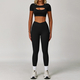 high Waisted Leggings And Sports Bra Yoga Set