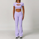 high Waisted Leggings And Sports Bra Yoga Set