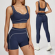 two Piece Yoga Tracksuit Athletic Wear Fitness Gym Workout Sports Bra Leggings Suit
