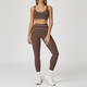 two Piece Yoga Tracksuit Athletic Wear Fitness Gym Workout Sports Bra Leggings Suit