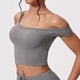 seamless Yoga Set With Crop Top And Straight-Leg Pants