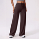 seamless Yoga Set With Crop Top And Straight-Leg Pants