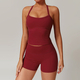 seamless Yoga Set 2-Piece High Waist Leggings Long Sleeve Crop Top