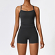 seamless Yoga Set 2-Piece High Waist Leggings Long Sleeve Crop Top