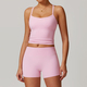 seamless Yoga Set 2-Piece High Waist Leggings Long Sleeve Crop Top