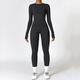 seamless Yoga Set 2-Piece High Waist Leggings Long Sleeve Crop Top