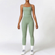 seamless Yoga Set 2-Piece High Waist Leggings Long Sleeve Crop Top