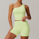 yoga Set Women Sportswear High Waist Leggings Long Sleeved Jacket Shorts