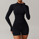 yoga Set Women Sportswear High Waist Leggings Long Sleeved Jacket Shorts