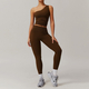 yoga Set Women Sportswear High Waist Leggings Long Sleeved Jacket Shorts