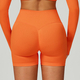 women's Seamless Yoga Long Sleeve Tracksuit Set With Sports Bra And Leggings