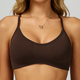 women's Seamless Yoga Long Sleeve Tracksuit Set With Sports Bra And Leggings