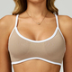 women's Seamless Yoga Long Sleeve Tracksuit Set With Sports Bra And Leggings