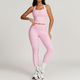 women's 2-Piece Yoga Set With Crop Tank And High Waist Shorts