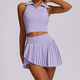 two Piece Yoga Tracksuit With Running T-Shirt And Culottes