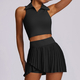 two Piece Yoga Tracksuit With Running T-Shirt And Culottes
