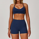 yoga Sports Set Women Quick-Dry Gym Fitness Tracksuit Long Sleeve Jacket Shorts