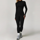 yoga Sports Set Women Quick-Dry Gym Fitness Tracksuit Long Sleeve Jacket Shorts