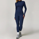 yoga Sports Set Women Quick-Dry Gym Fitness Tracksuit Long Sleeve Jacket Shorts