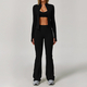 yoga Sports Set Women Quick-Dry Gym Fitness Tracksuit Long Sleeve Jacket Shorts