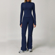 yoga Sports Set Women Quick-Dry Gym Fitness Tracksuit Long Sleeve Jacket Shorts