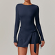 women's Skintight Sports Dress With Split Strap Yoga Jumpsuit