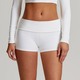 women's Long-Sleeve Yoga Flared Pants Suit Lace Threaded Casual Fitness Tank Top High-Waist Gym Shorts Workout Set